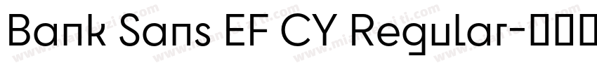 Bank Sans EF CY Regular字体转换